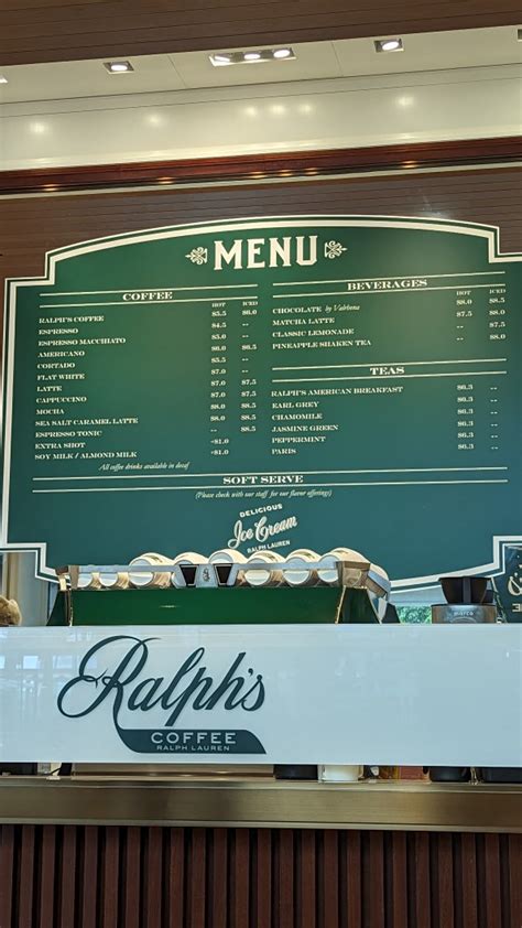 ralph lauren cafe singapore menu